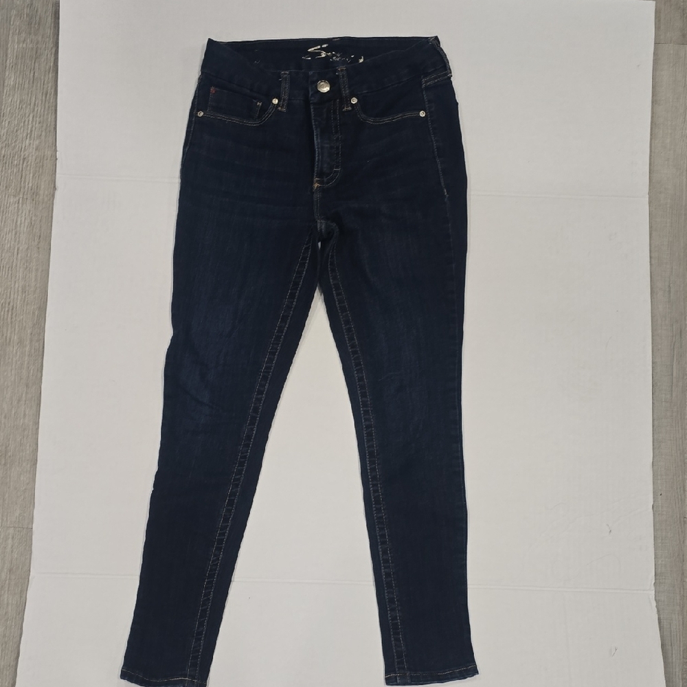 Seven7 Women's Midnight Blue Skinny Jeans